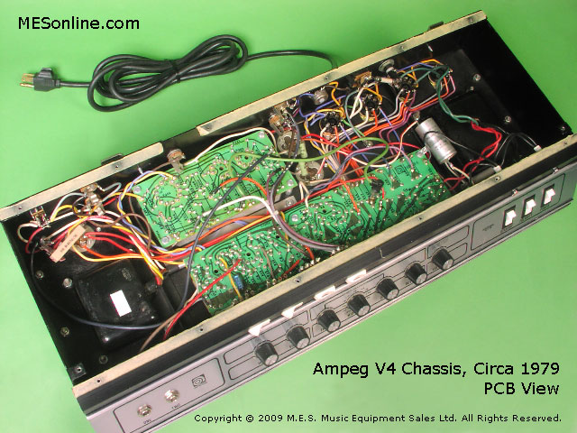 1979 Ampeg V4 amplifier head with 4 x 12 EXV4 speaker cabinet, image 22