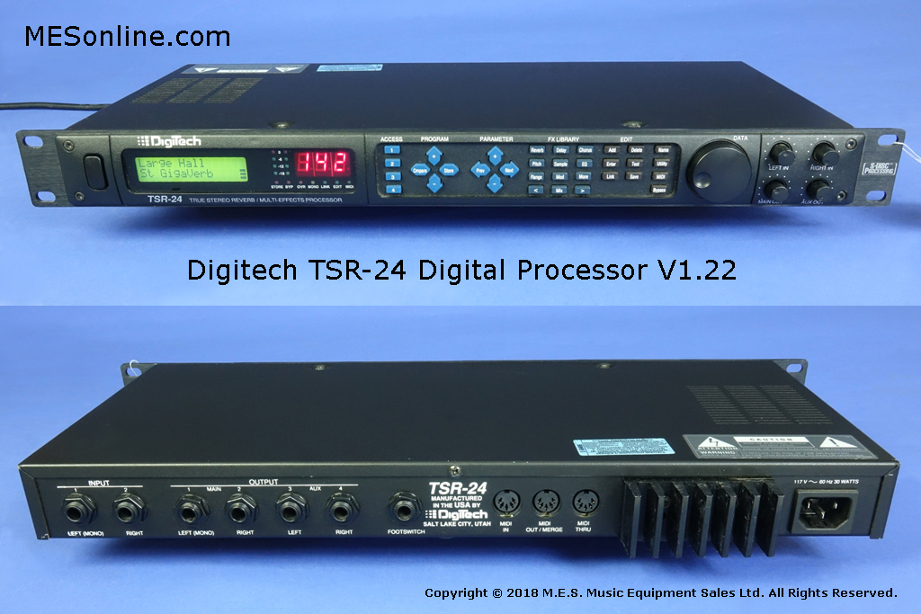 DigiTech TSR-24S メモリ電池交換済 することにしました www.virtually