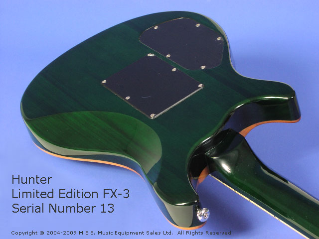 Hunter Limited Edition FX3 Electric Guitar, Close Back2 View