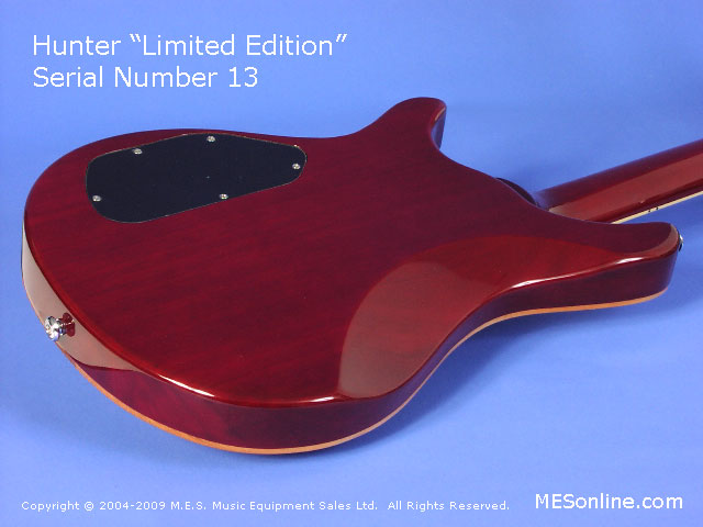 Hunter LE Electric Guitar Close Back-1 View