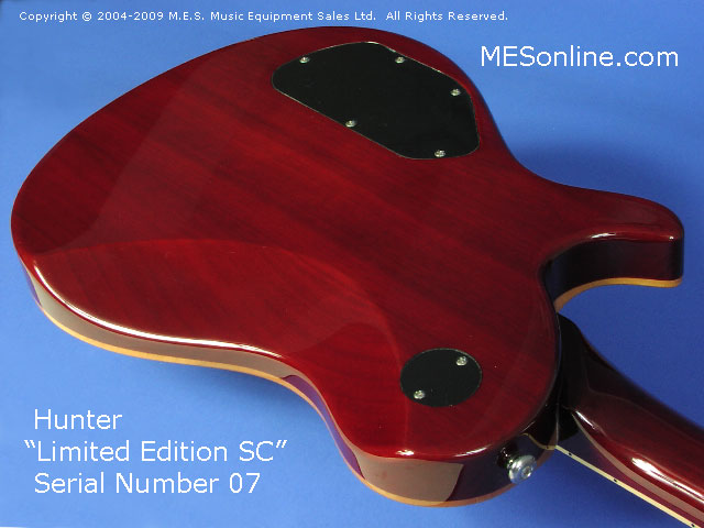 Hunter SC Electric Guitar Close Back-2 View