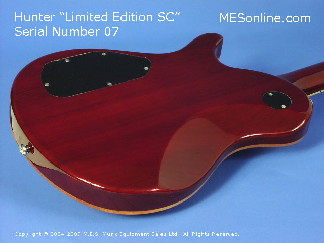 Hunter SC Electric Guitar Close Back View