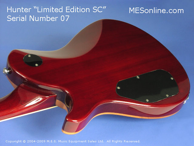 Hunter SC Electric Guitar Close Back-N View